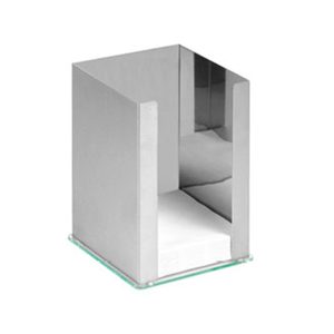 Χαρτοπετσετοθήκη Inox για Χαρ/τα 24cm | 13x13x18cm