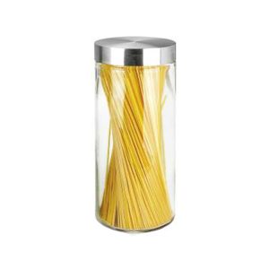 Βάζο γυάλινο με inox καπάκι 11cm 27,5cm| 45-9209-1