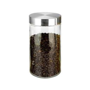 Βάζο γυάλινο με inox καπάκι 11cm 22cm| 45-9209-2