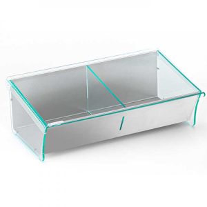 Organizer Καφέ PREMIUM Ανοξείδωτο 2 Θέσεων | 33x20cm