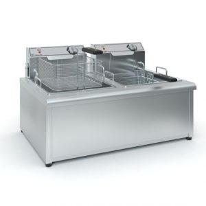 Φριτέζα Διπλή Μονοφασική Φ1000 (8Lt-10Lt)