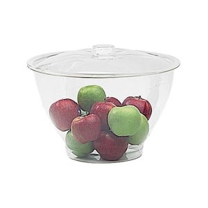 Bowl Ακρυλικό Διαφανές με Καπάκι με Εγκοπή για Κουτάλα Φ38 x Υ: 25cm | KLB01-120