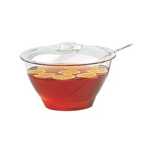 Bowl Ακρυλικό με Καπάκι και Εγκοπή για Κουτάλα Φ25xΥ:20cm | KLB01-90