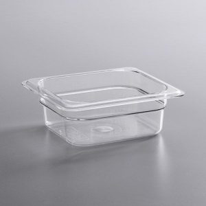 Λεκάνη Polycarbonate Διάφανη GN1/6 - 6,5cm Βάθος - 1 Τεμάχιο
