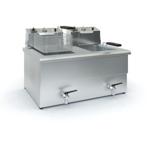 Φριτέζα Διπλή Τριφασική ΤX10 (2x8Lt-10Lt) με βρύση