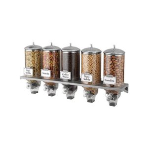 Διανεμητής ξηρών τροφίμων Classix Garibaldi 5x4lt | XCL02-540 SS Inox
