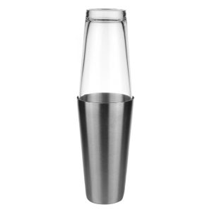 Shaker Boston Σετ 550ml Inox 18cm με Ποτήρι | 23-9136