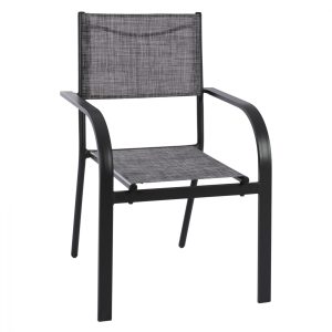 ΠΟΛΥΘΡΟΝΑ ΑΛΟΥΜΙΝΙΟΥ PRESLEY ΓΚΡΙ HM5765.01 TEXTILINE ΓΚΡΙ 57x58x88 εκ.