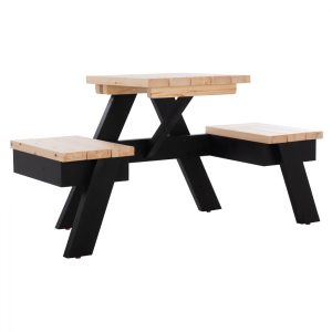 ΣΕΤ ΠΙΚ ΝΙΚ 2 ΑΤΟΜΩΝ ΜΕ ΤΡΑΠΕΖΙ ΑΠΟ ΣΟΥΗΔΙΚΟ ΜΑΣΙΦ ΞΥΛΟ HM11647 152x60x78Υεκ.