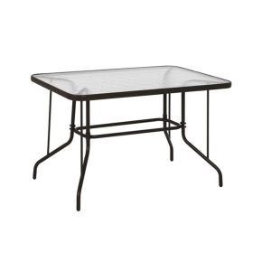 ΤΡΑΠΕΖΙ ADAM HM5679.02 ΜΕΤΑΛΛΙΚΟ ΚΑΦΕ ΜΕ ΓΥΑΛΙΝΗ ΕΠΙΦΑΝΕΙΑ 120Χ70Χ71Υεκ.