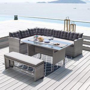 CENTER Set Σαλόνι Καθιστικό - Τραπεζαρία Κήπου 9-θέσεων