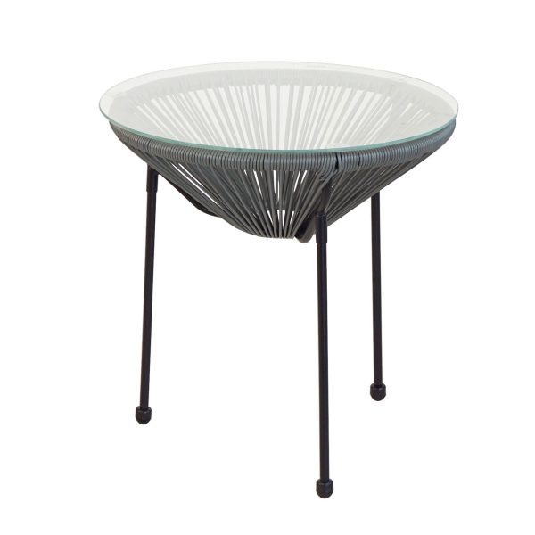 Plastic Rattan Γκρι