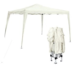 GAZEBO Πτυσσόμενο Μέταλλο Βαφή Άσπρο