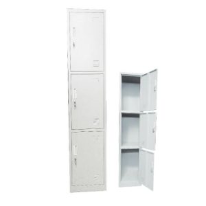 LOCKER 3 Θέσεων Μέταλλο Βαφή Άσπρο
