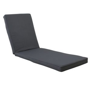 LOUNGER Μαξιλάρι Ξαπλώστρας Ύφασμα Γκρι με Βάτα και Φερμουάρ