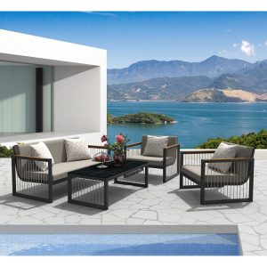 CORDOBA Set Καθιστικό Κήπου ALU Ανθρακί
