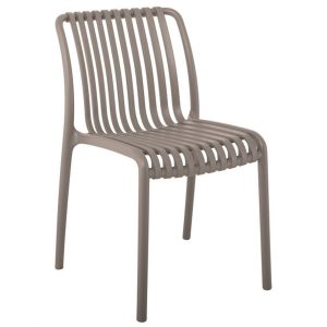 Moda Καρέκλα Στοιβαζόμενη PP UV Mocha Ε3801,3
