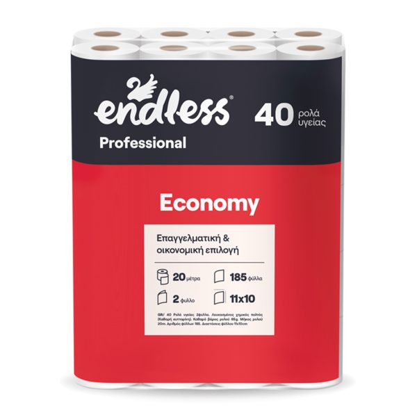 Endless Economy Χαρτί Υγείας Γκοφρέ 2 Φύλλα 65gr 20m 40άδα
