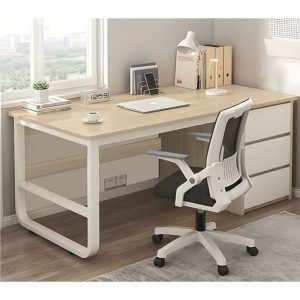 Γραφείο 120x48x74cm με 3 Συρτάρια Λευκό / Maple - ΕΟ4396,1