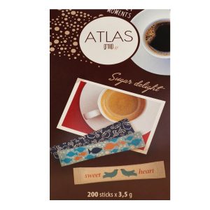 Καστανή Ζάχαρη Stick Μερίδα Atlas 3.5gr 200 Τεμάχια