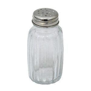 Αλατιέρα Ραβδωτή με Καπάκι Inox