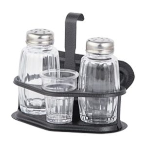 Αλατοπίπερο - Χαρτοπετσετοθήκη - Οδοντογλυφίδα σε Μαύρο - Μ050001