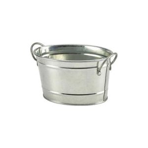 Δοχείο Γαλβανιζέ Οβάλ 15,5x11x8cm