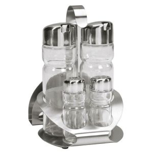 Σετ Αλατοπίπερο Λαδόξυδο και Χαρτοπετσετοθήκη