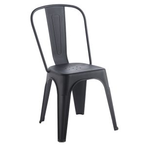 Relix Καρέκλα Πολυπροπυλενίου Στοιβαζόμενη Μαύρο Ε51910,1 (2)