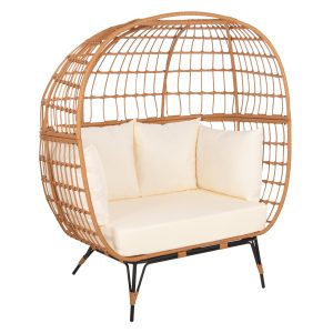 Πολυθρόνα Φωλιά Miami 2 Ατόμων Rattan 132.5x90x154cm HM5870.11 (4)