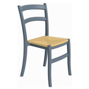 Καρέκλα Πολυπροπυλενίου Tiffany S 45x51x85cm Dark Grey 20.0056 (2)