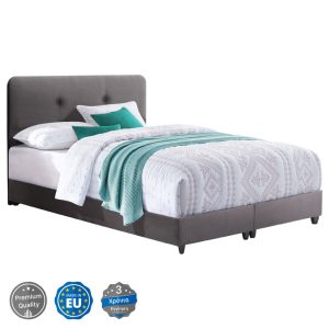 Κρεβάτι Διπλό Dolores με Γκρι Βελούδο 150x200cm HM637.10 (5)