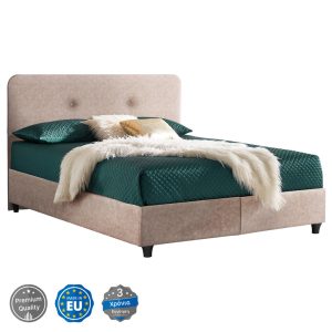 Κρεβάτι Διπλό Dolores με Μπεζ Ύφασμα 150x200cm HM637.22 (4)
