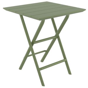 Τραπέζι Πολυπροπυλενίου Πτυσσόμενο Helen 60x60x74cm Olive Green 20.0895 (3)