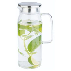 Borosilicate Γυάλινη Κανάτα 1.5Lt με Inox Καπάκι 46 5815