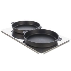 Rational Set of Large Baking & Roasting Pans 2 Τηγάνια με 1 Βάση Στήριξης GN11 60.73.287 (3)